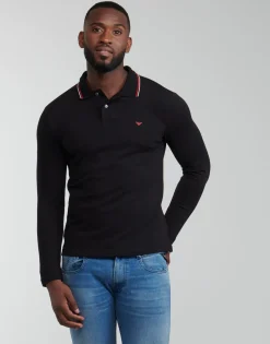 Polo-t-shirts m. lange ærmer Emporio Armani