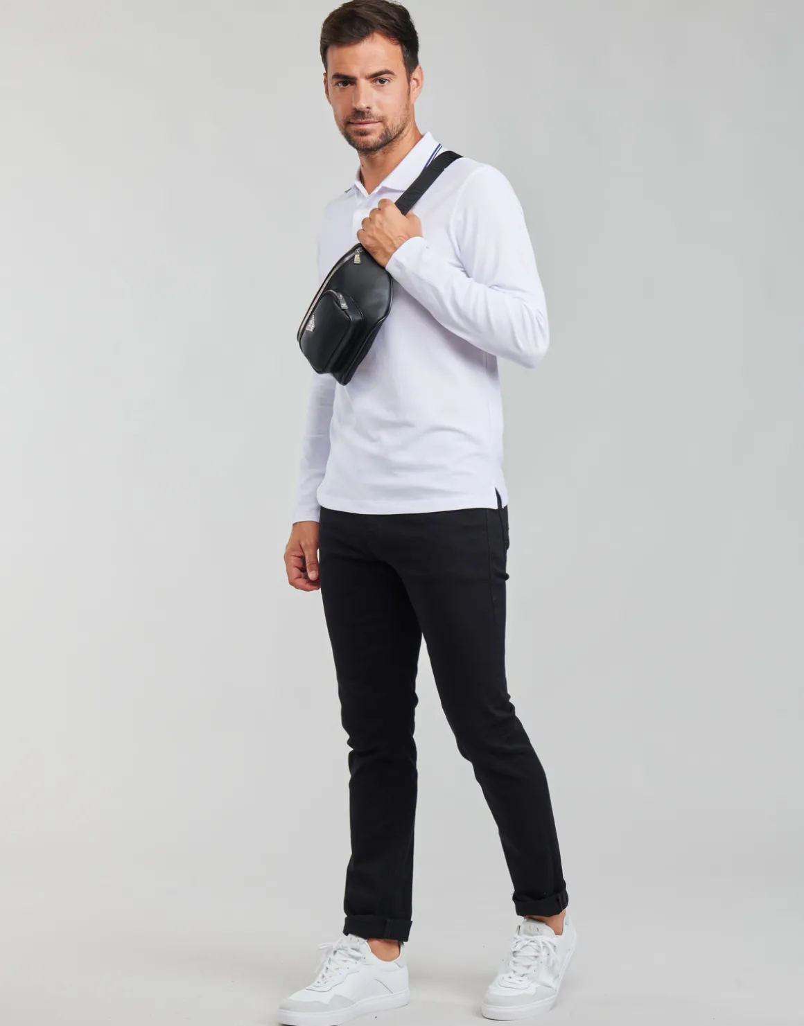Polo-t-shirts m. lange ærmer Emporio Armani